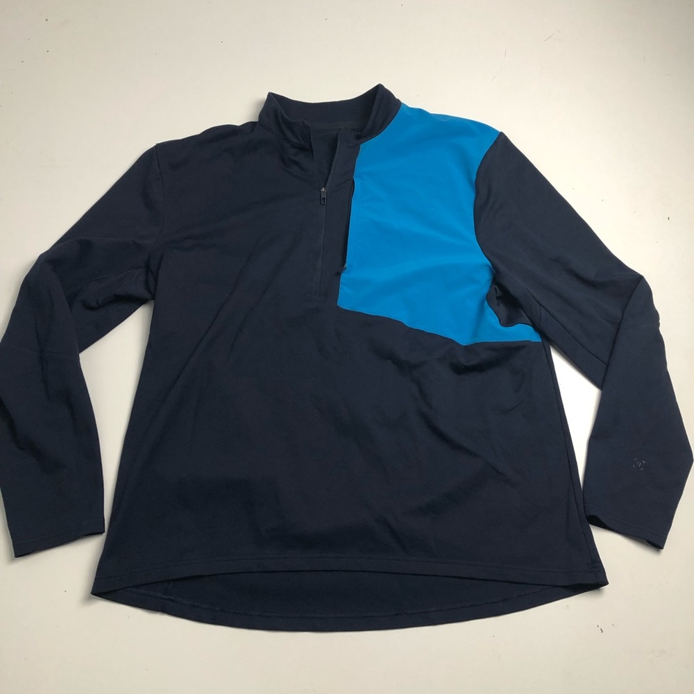 Lululemon Athletica Half Zip Blue Sweater Mens XXL